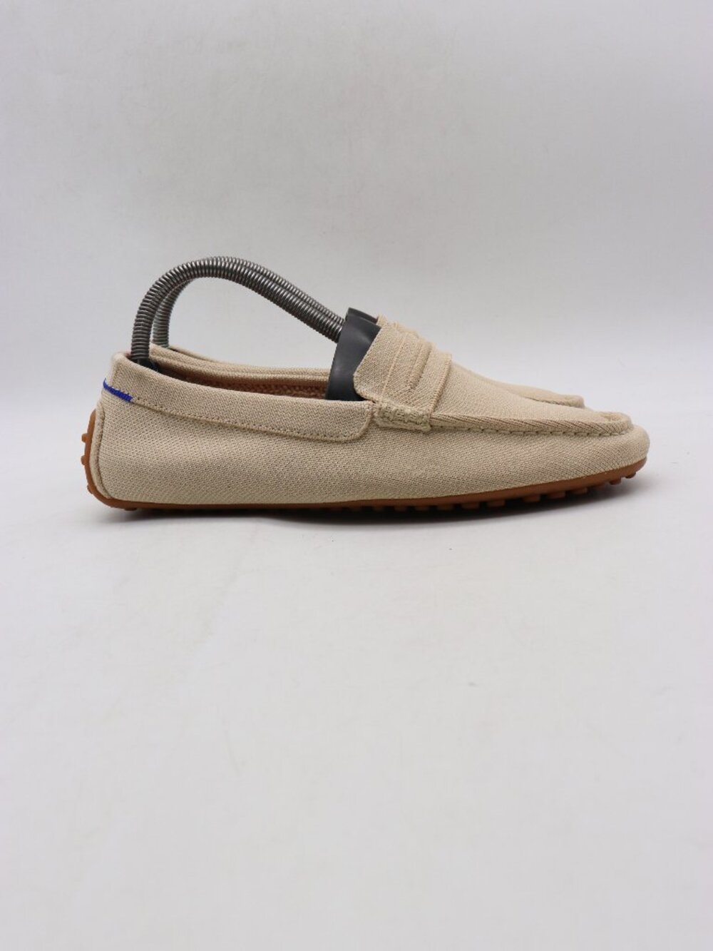 Rothy's Beige Canvas Penny Loafer Mule